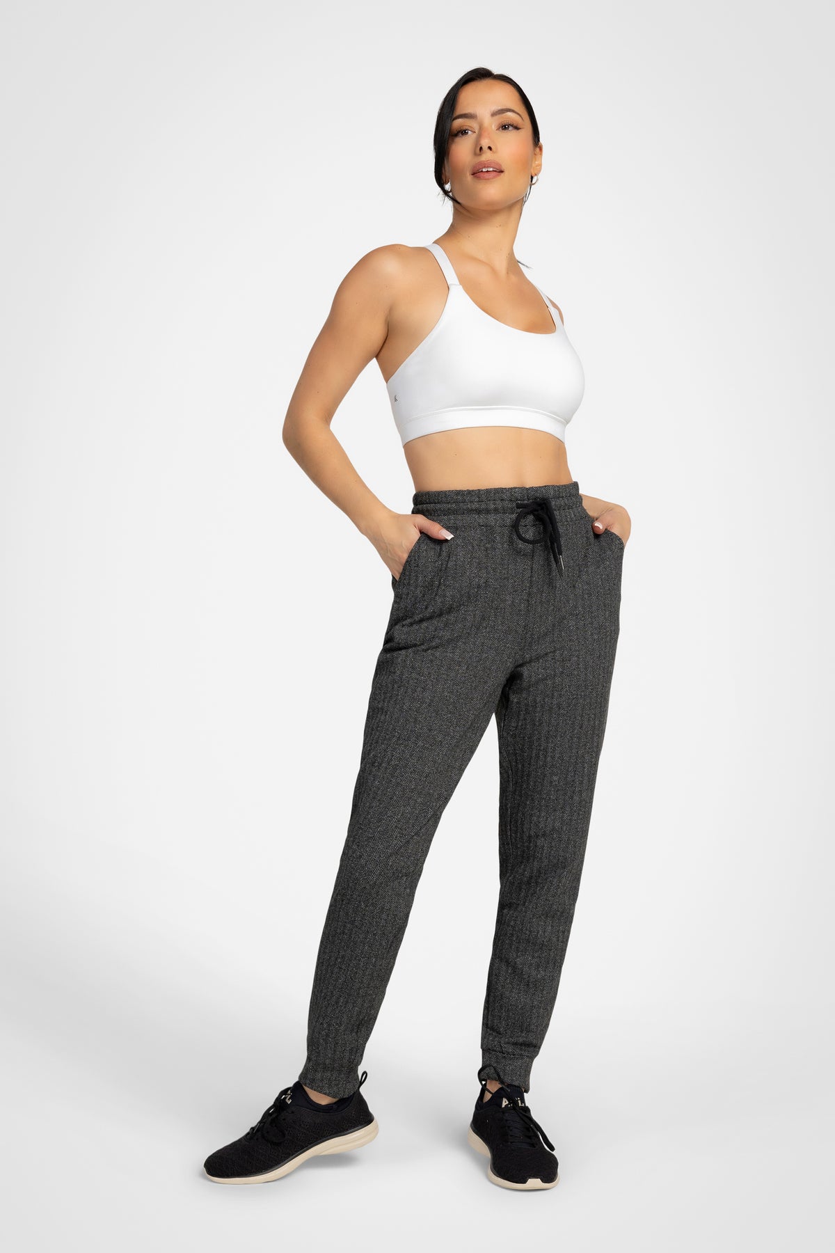 Pantalon de jogging en jacquard brossé Alaska