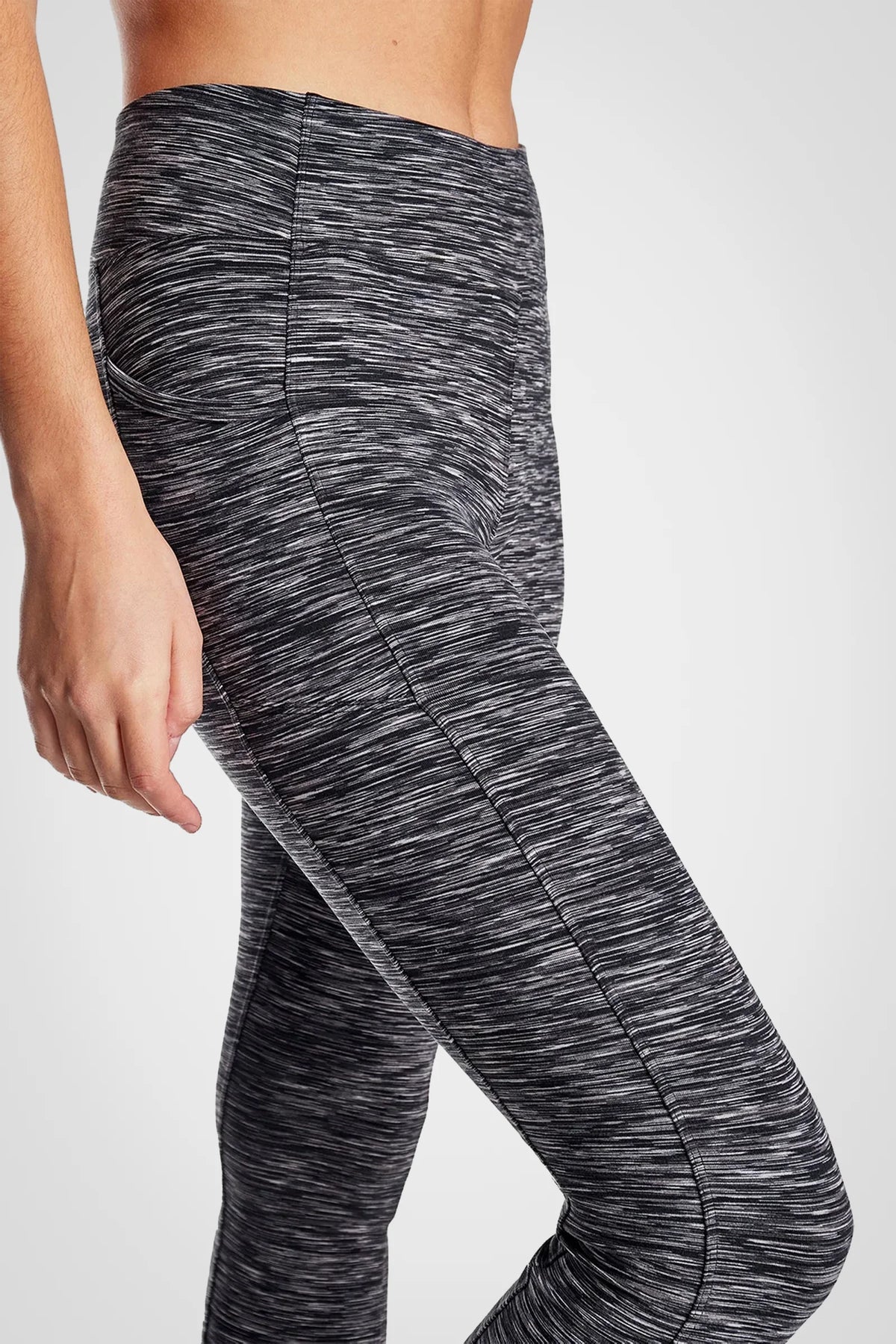 Legging double brossé taille haute Space Dye