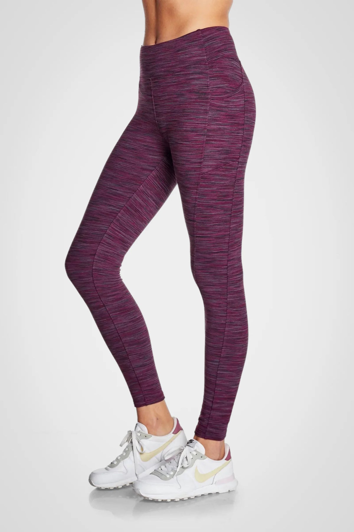 Legging double brossé taille haute Space Dye