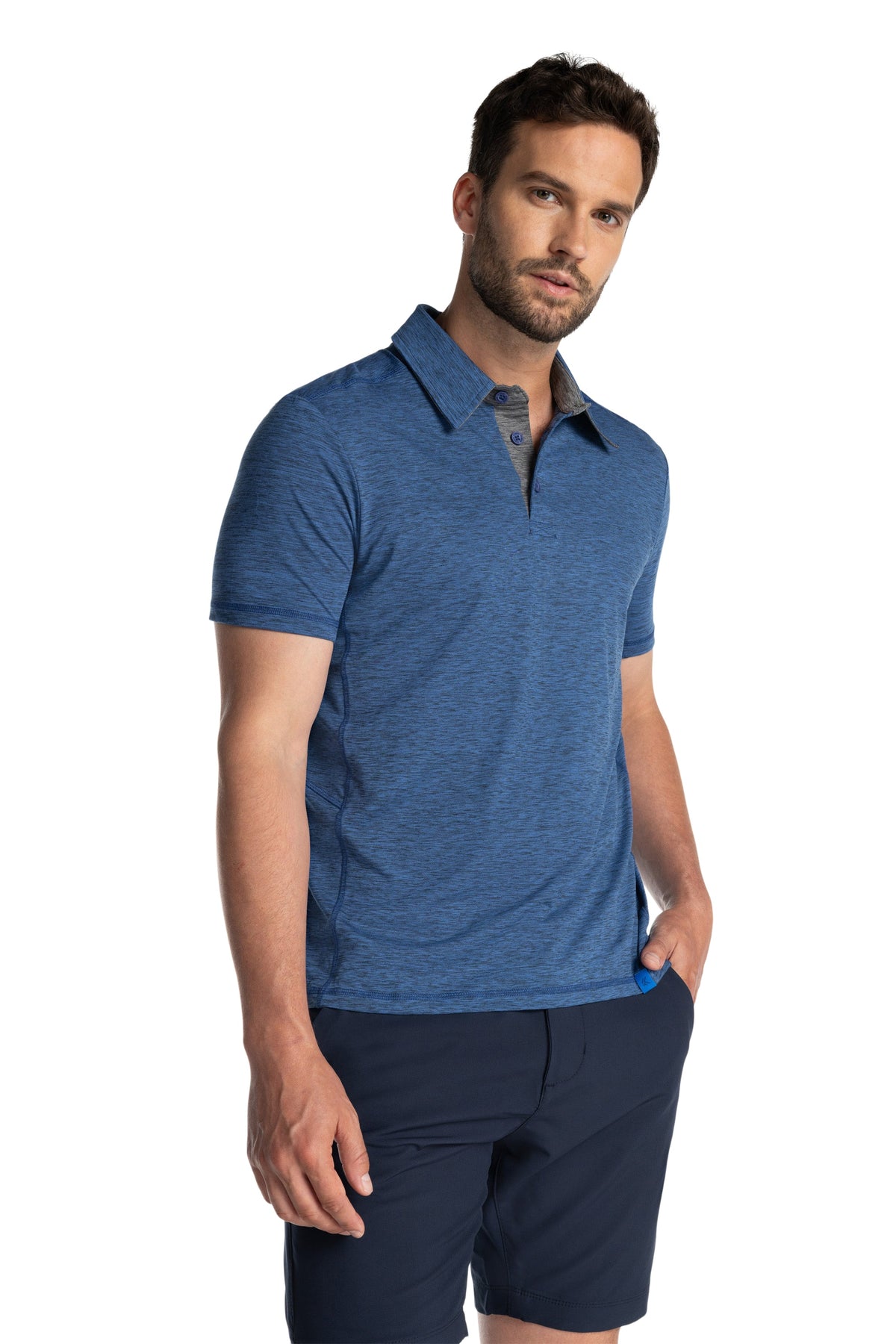 Polo à col contrasté Brookside