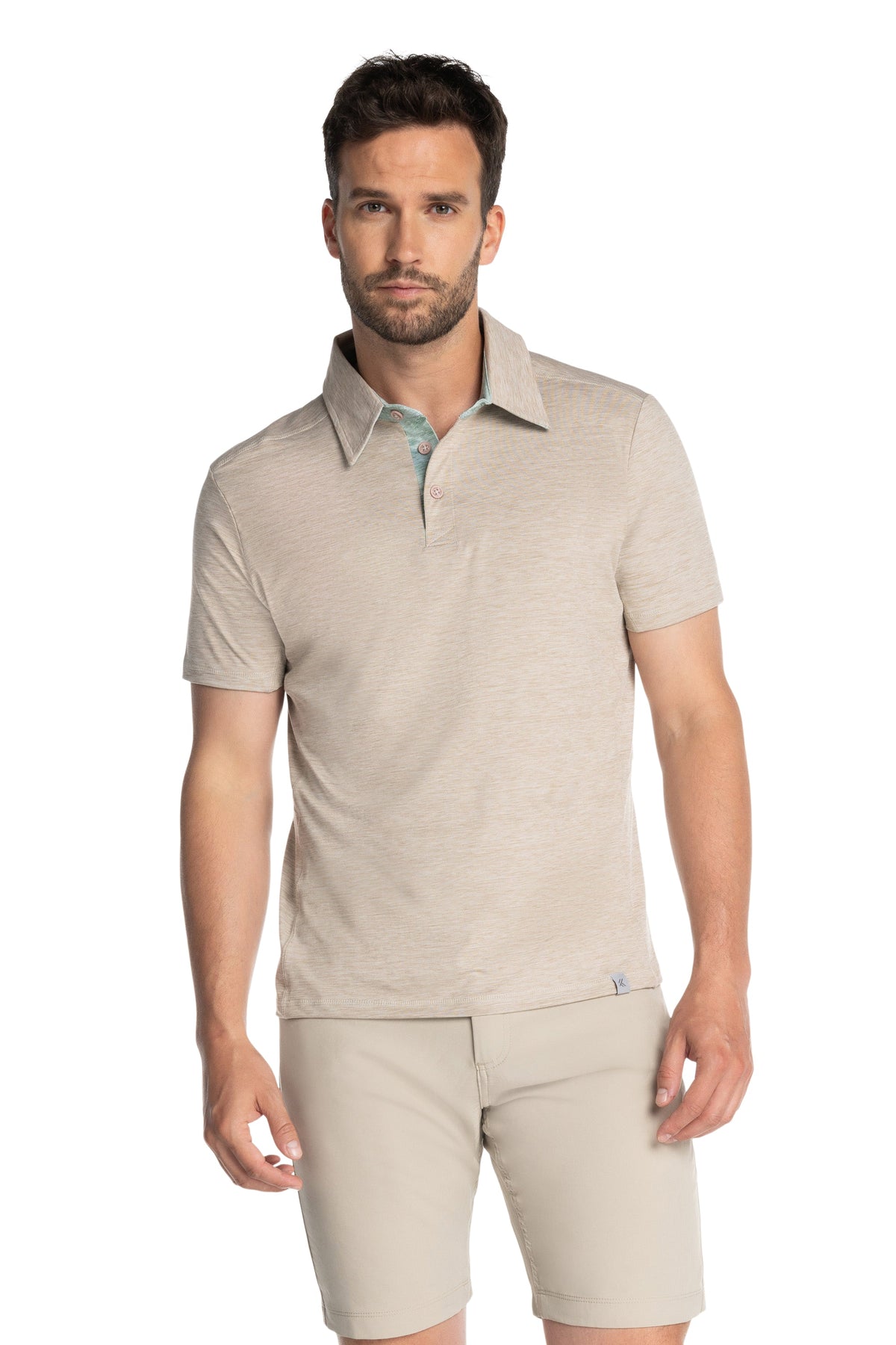 Polo à col contrasté Brookside