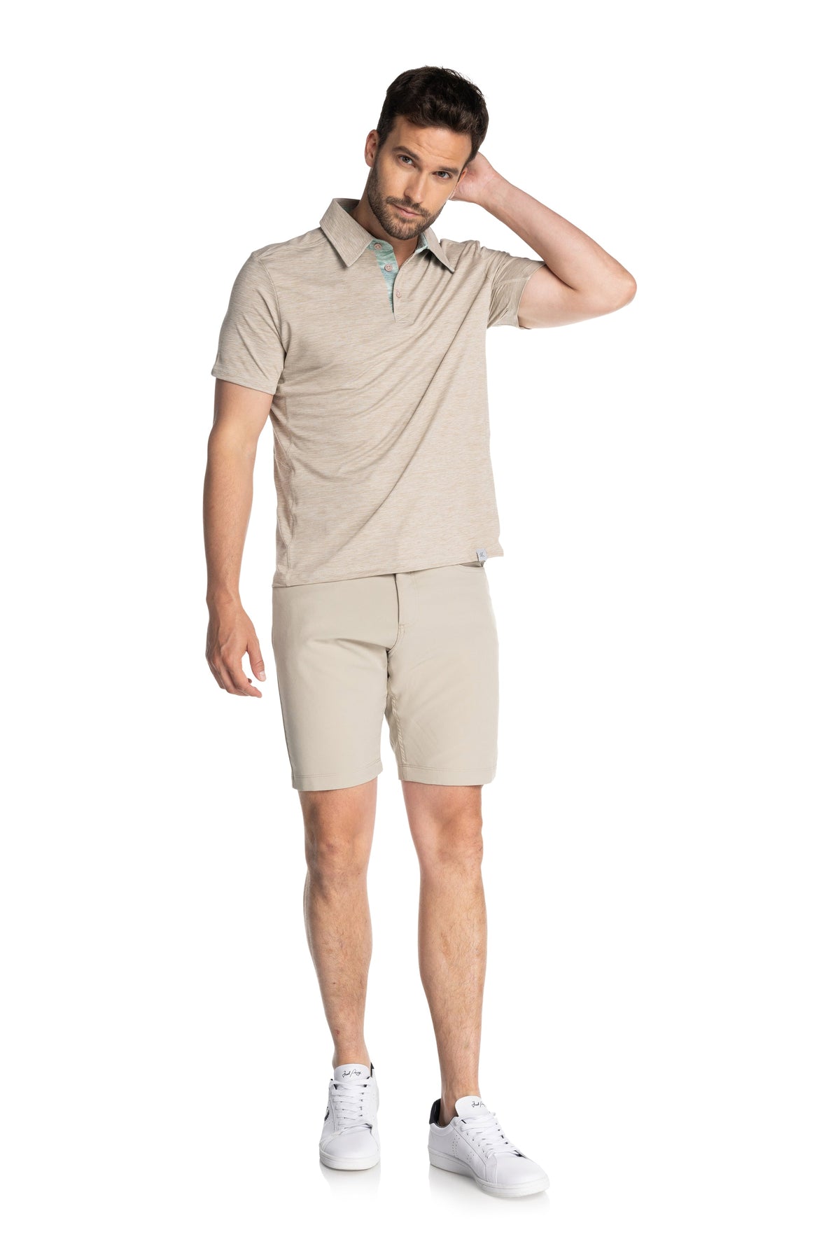 Polo à col contrasté Brookside