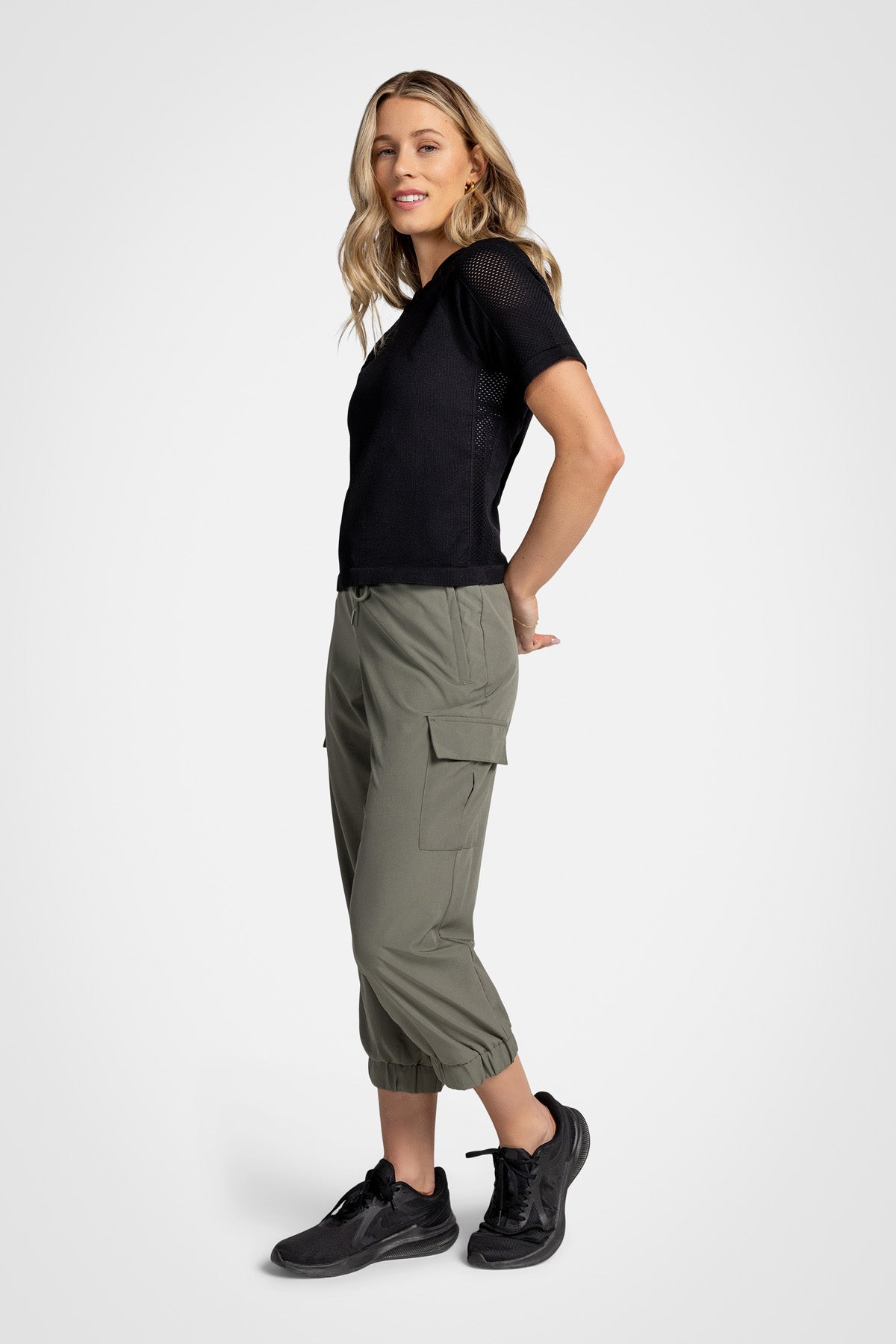 Cargo Woven Crop Jogger