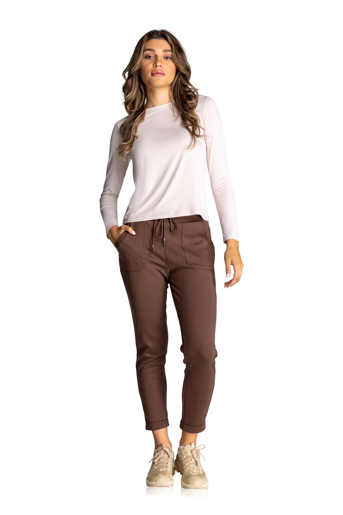 Willow Long-Sleeve Crewneck Top