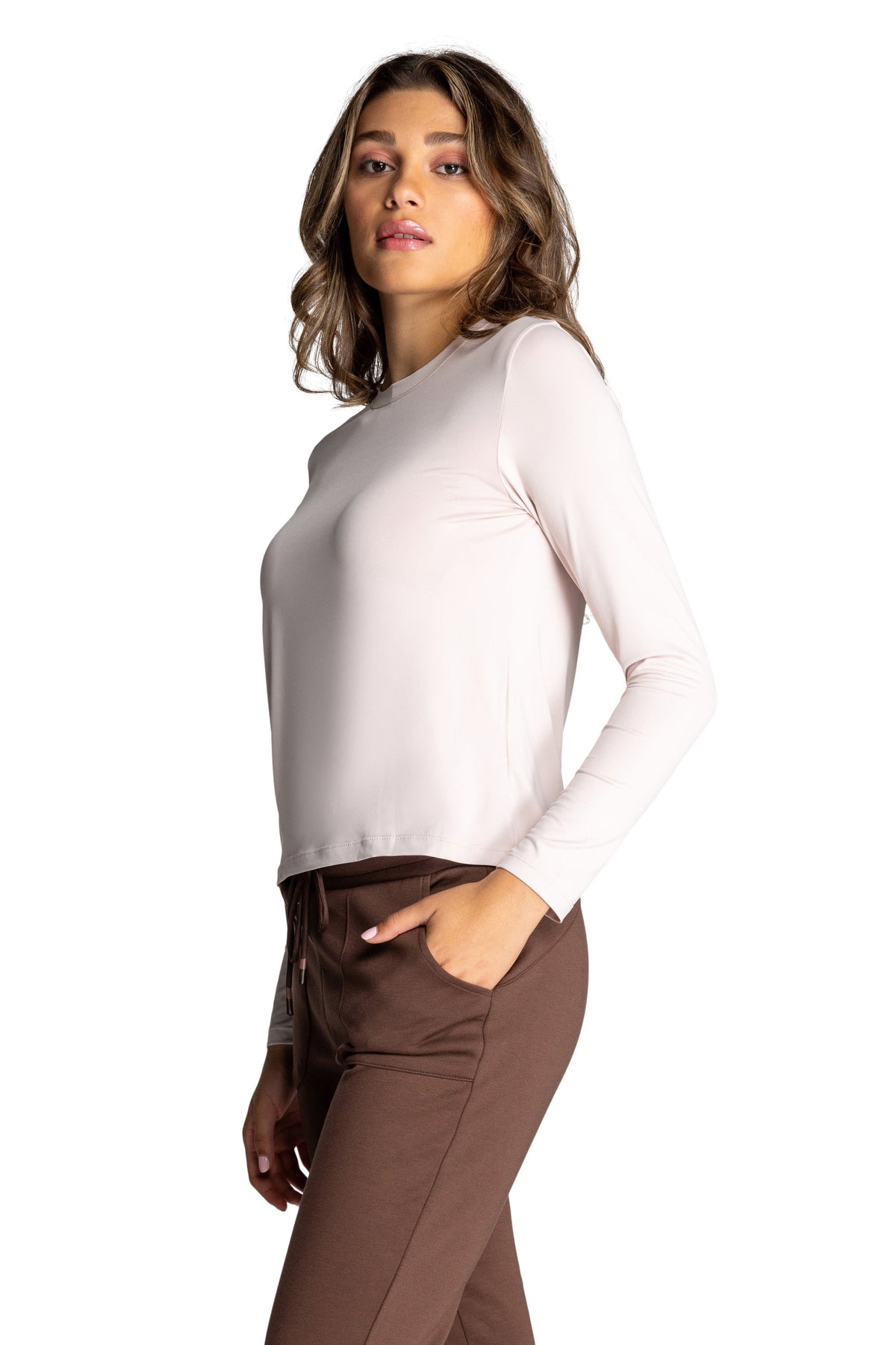 Willow Long-Sleeve Crewneck Top