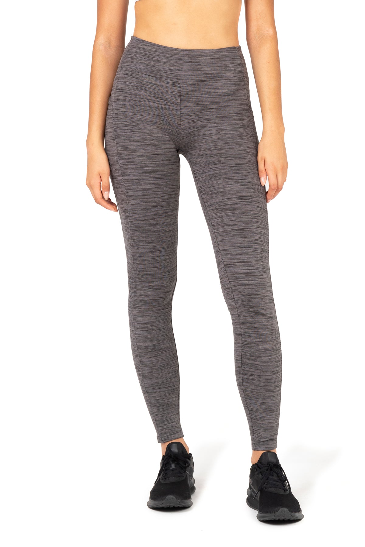 Legging double brossé taille haute Space Dye