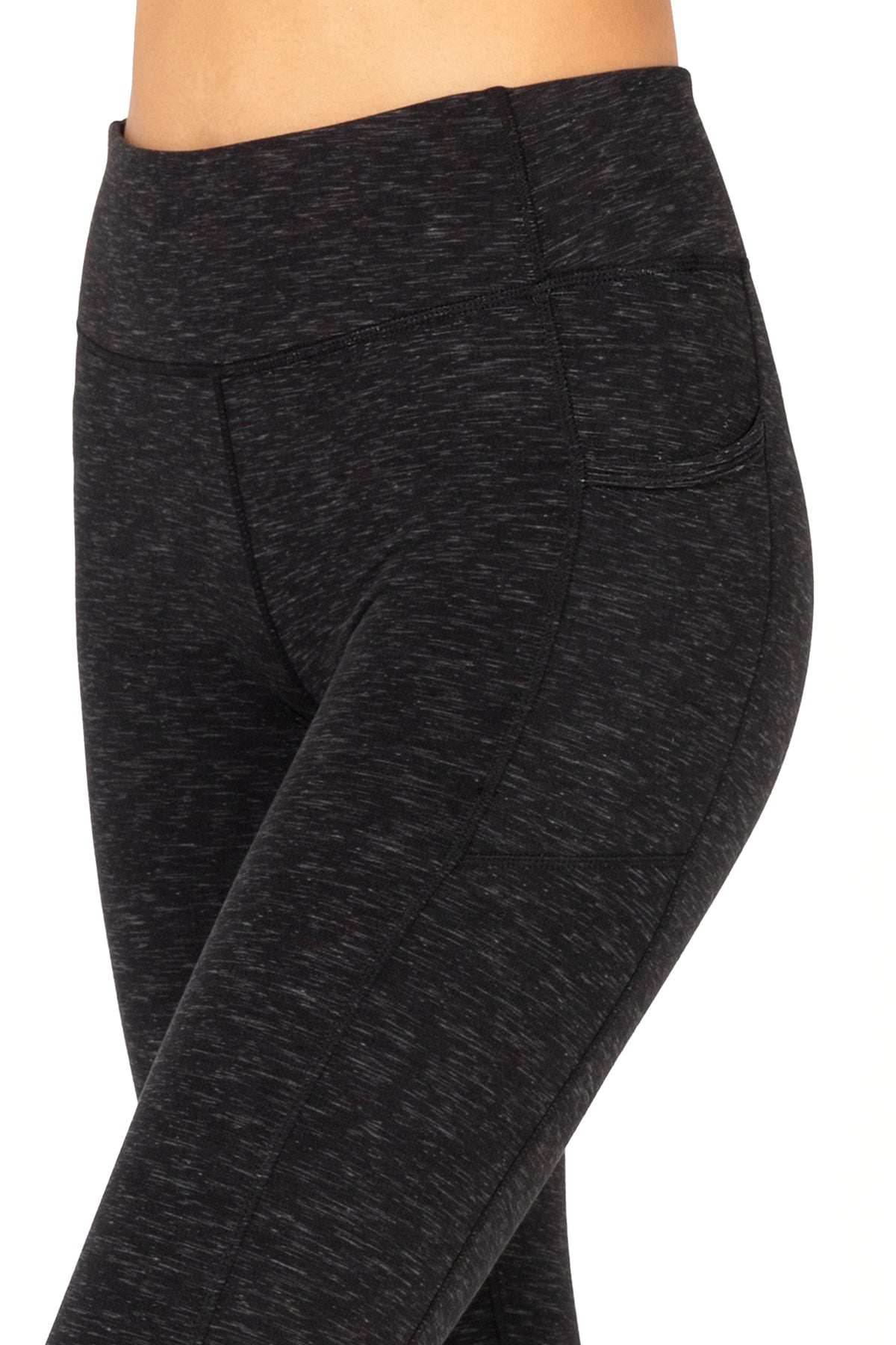 Legging double brossé taille haute Space Dye